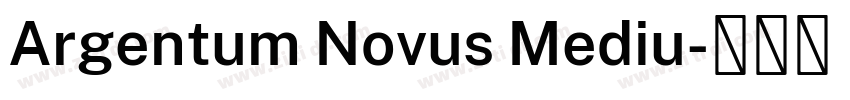 Argentum Novus Mediu字体转换